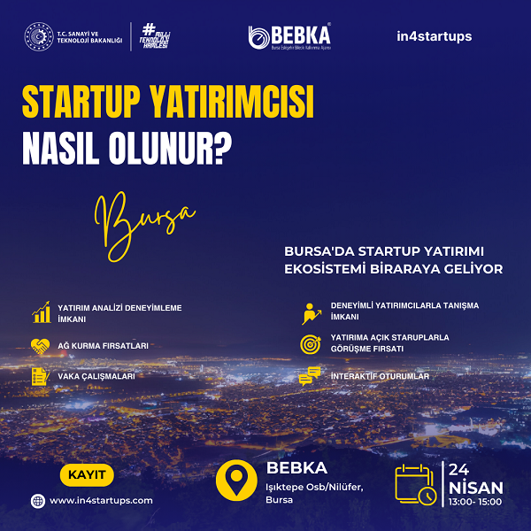 BURSA’DA STARTUP YATIRIM EKOSİSTEMİ BİR ARAYA GELİYOR